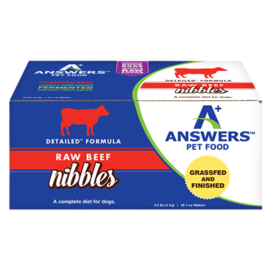Answers Pet Food Detailed Beef Formula for Dogs - Nibbles (2.2 lb)