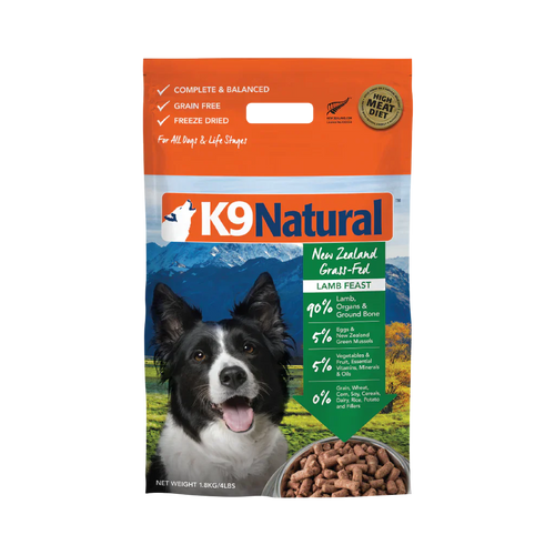 K9 Natural Lamb Feast Freeze-Dried Dog Food