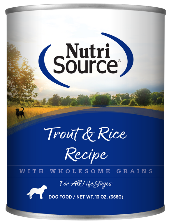 NutriSource® Trout & Rice Recipe Healthy Wet Dog Food