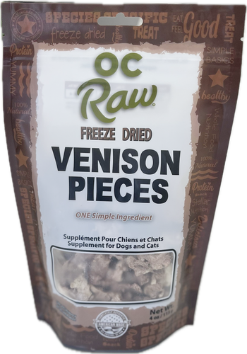 OC Raw Dog Freeze Dried Venison 4oz