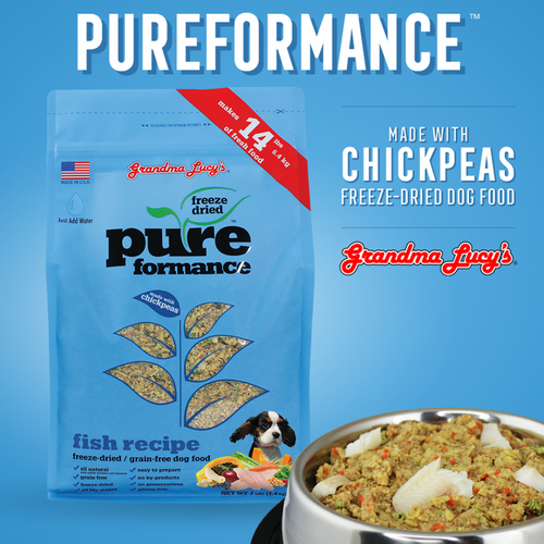 Grandma Lucy's Pureformance Fish Recipe Freeze Dried Grain Free Dog Food