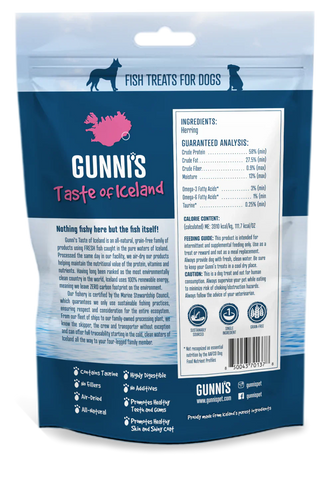 Gunni's Whole Herring Dog Treats (3 oz)