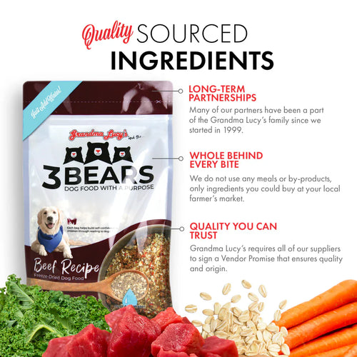 Grandma Lucy's 3 Bears Beef Dog Food