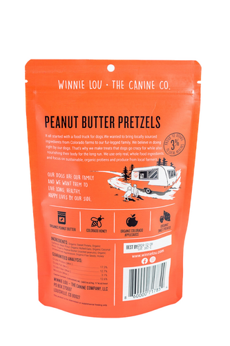 Winnie Lou Peanut Butter Pretzels Dog Treats