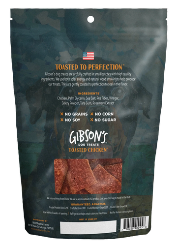 Wild Meadow Farms Gibson's Toasted Chicken - JERKY DOG TREATS