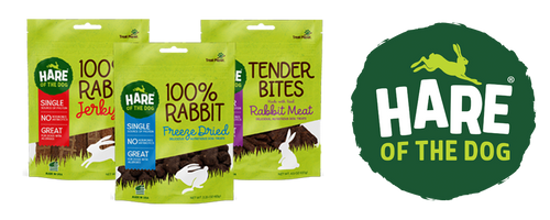 Hare of the Dog 100% Rabbit Jerky Dog Treats (3.5 oz)