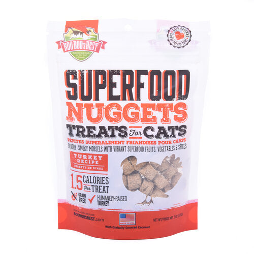 Boo Boo's Best SuperFood Nuggets Turkey Cat Treats (2 oz)