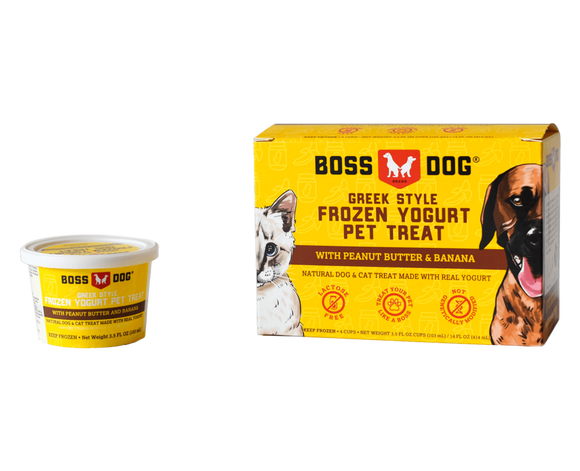 Boss Dog Greek Style Peanut Butter & Banana Frozen Yogurt Pet Treat