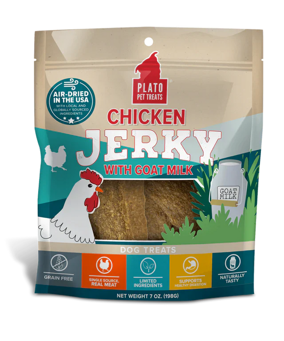 Plato Chicken with Goat's Milk Jerky Dog Treats