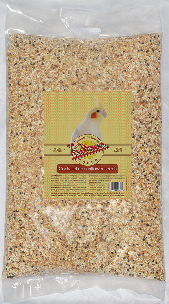 Volkman Avian Science Super Cockatiel No Sunflower