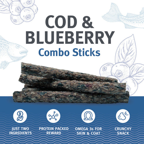 Icelandic+ Cod & Blueberry Combo Sticks For Dogs