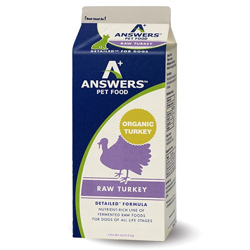 Answers Pet Food Detailed Turkey Formula for Dogs - Carton (4 lb)