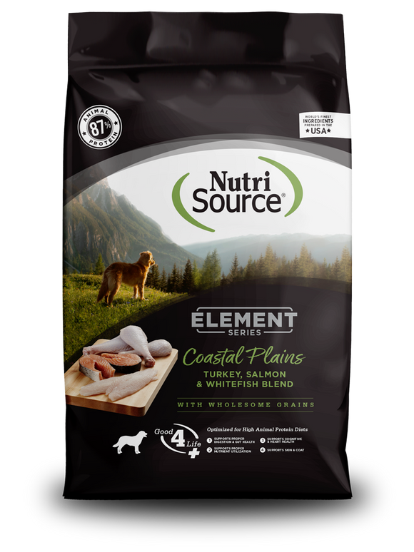 NutriSource Coastal Plains Turkey, Salmon & Whitefish Blend Dog Food