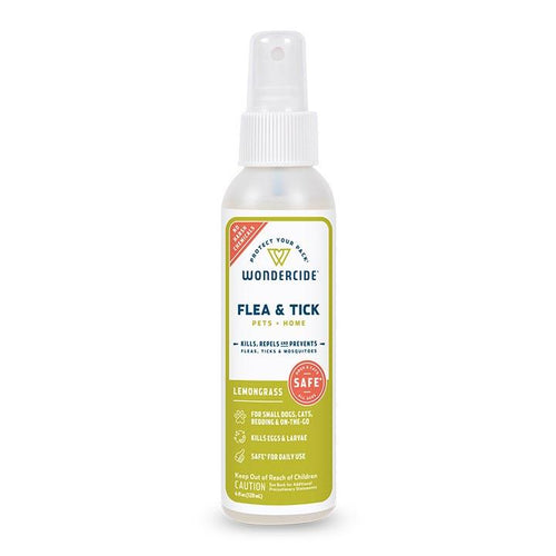 Wondercide Lemongrass Flea & Tick Spray for Pets + Home with Natural Essential Oils