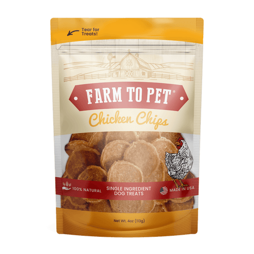 Farm To Pet Chicken Chips Single Ingredient Dog Treats (12 oz)