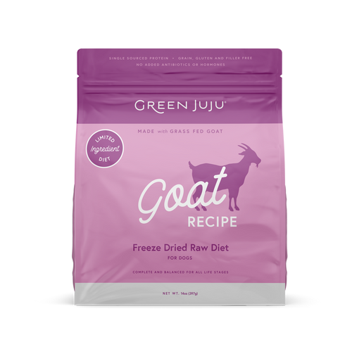 Green Juju Limited Ingredient Freeze-Dried Raw Goat Recipe for Dogs