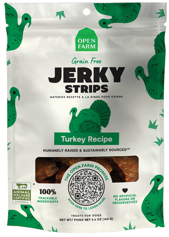 Open Farm Grain-Free Turkey Jerky Strips (5.6 oz)