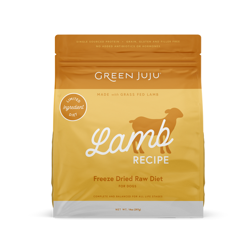 Green Juju Freeze Dried Raw Diet Lamb Recipe for Dogs