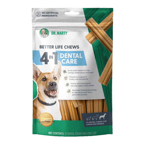 Dr. Marty 4-in-1 Dental Care Chew Sticks