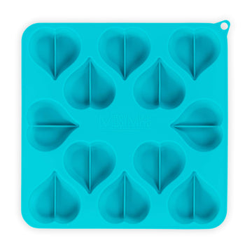 Messy Mutts Heart Shape Silicone Bake and Freeze Dog Treat Maker Molds