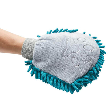 Messy Mutts Microfiber Chenille Dog Grooming Mitt