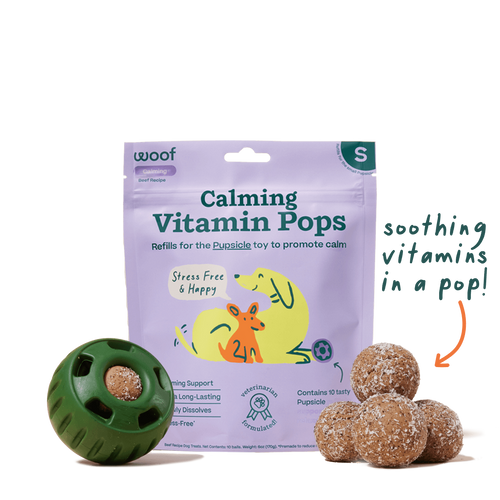 Woof Calming Vitamin Pops Dog Treats