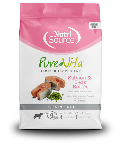 NutriSource® PureVita™ Salmon & Peas Entrée Grain Free Limited Ingredient Dog Food