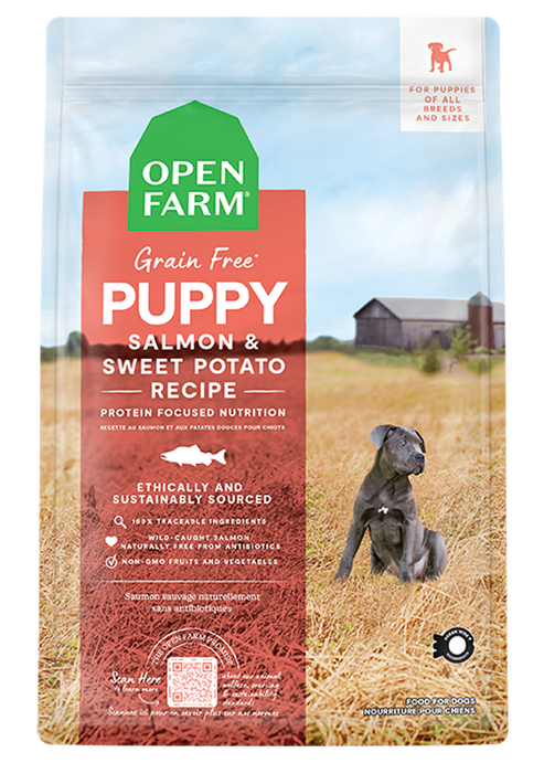 Open Farm Salmon & Sweet Potato Grain-Free Puppy Food (22 lb)