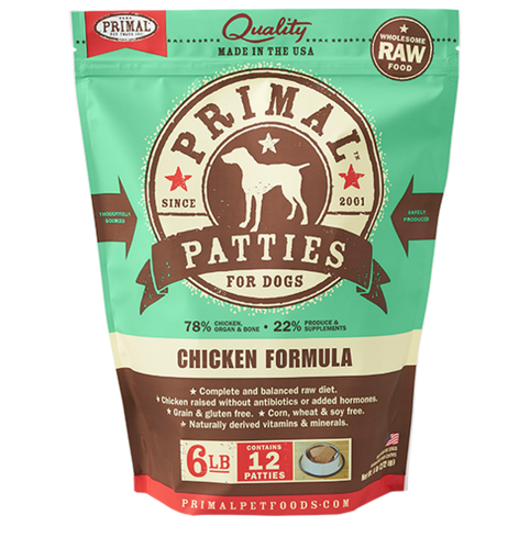 Primal Pet Foods Canine Raw Frozen Patties