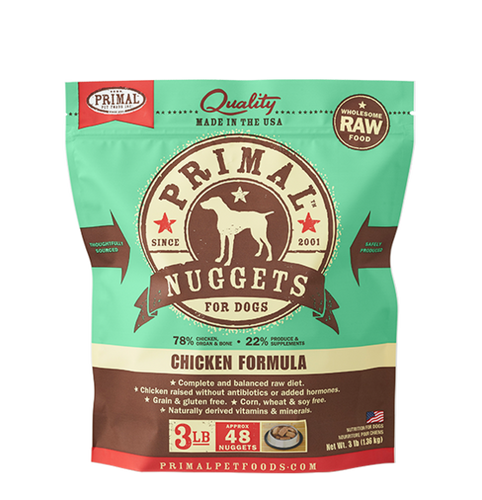 Primal Pet Foods Canine Raw Frozen Nuggets