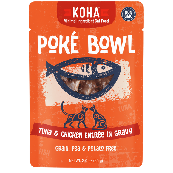 Koha Poké Bowl Tuna & Chicken Entrée in Gravy for Cats (3-oz)