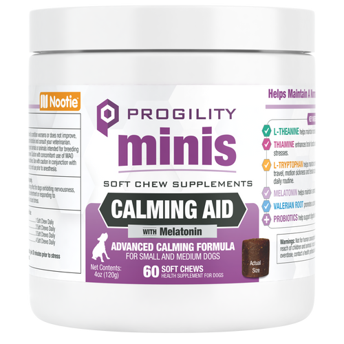 Nootie Mini Progility Calming Aid Soft Chew Supplement For Small and Medium Dogs