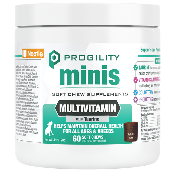 Nootie ProgilityMinis Multivitamin Soft Chew Supplement For Dogs