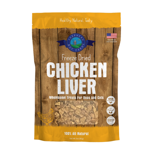 Shepherd Boy Farms Freeze Dried Chicken Liver Treats