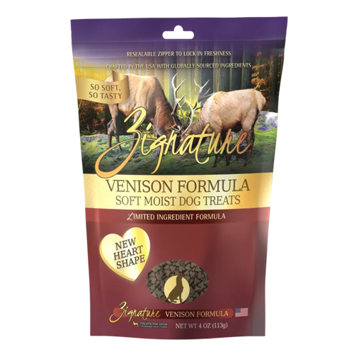 Zignature Soft Moist Dog Treats Venison Formula