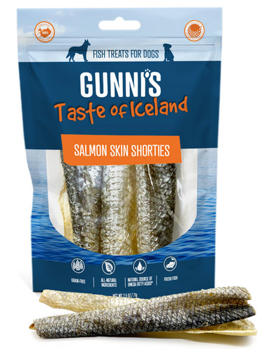 Gunnis Salmon Skin Shorties Dog Treats