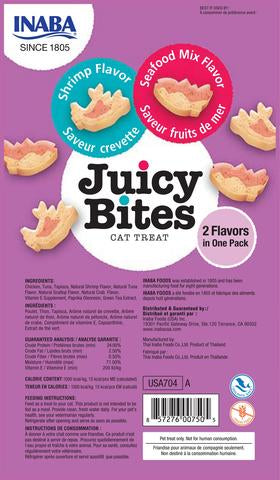 Inaba Juicy Bites Shrimp & Seafood Mix Flavor Cat Treats (3-Count)