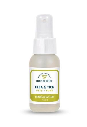 Wondercide Lemongrass Flea & Tick Spray for Pets + Home with Natural Essential Oils (4 oz)