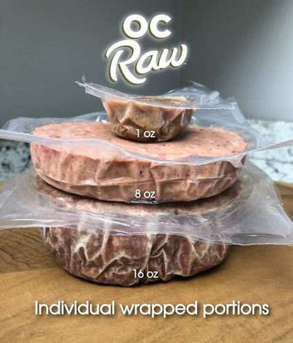 OC Raw Dog Duck & Produce ~ 18# Bulk Box (18 lb)