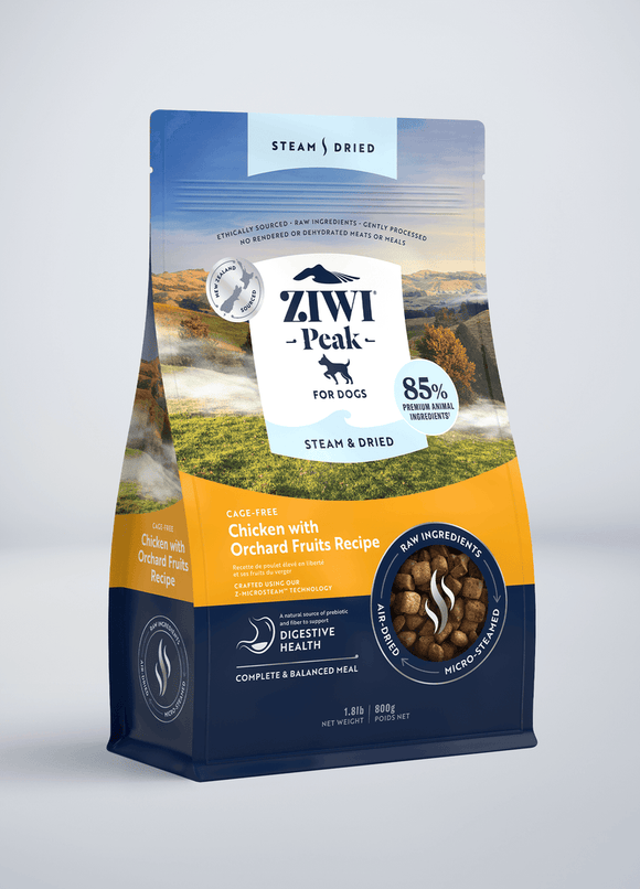 Ziwi Peak Steam & Dried Chicken with Orchard Fruits Recipe Dog Food