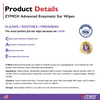 Zymox Advanced Enzymatic Ear Wipes for Cats & Dogs