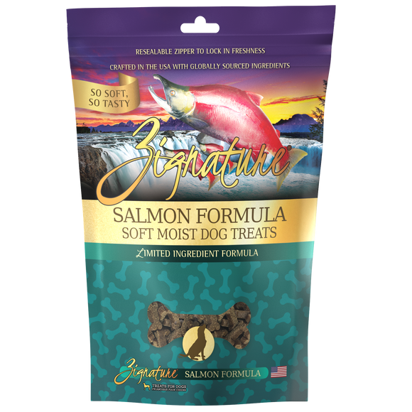 Zignature Soft Moist Dog Treats Salmon Formula (4-oz)