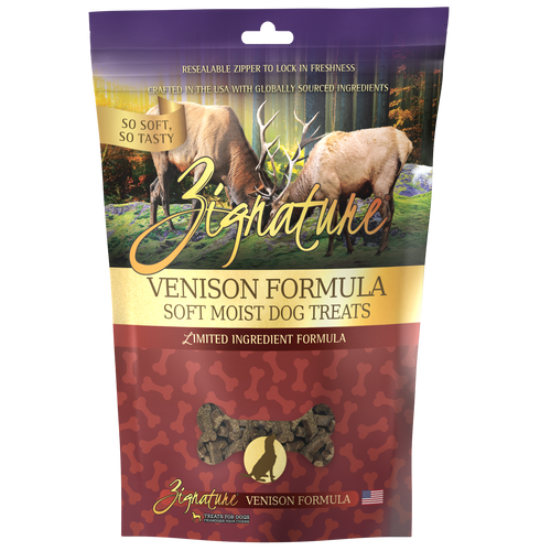 Zignature Soft Moist Dog Treats Venison Formula