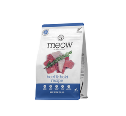 The New Zealand Natural Pet Food Co Meow Air Dried Beef & Hoki Cat Food