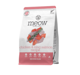 The New Zealand Natural Pet Food Co Meow Air Dried Chicken & King Salmon Cat Food