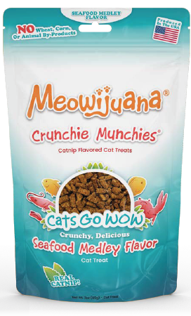 Meowijuana Seafood Medley Flavor Crunchie Munchie® Cat Treat