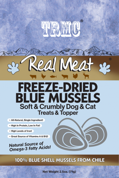 Real Meat Freeze Dried Blue Mussels