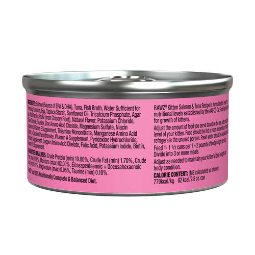 Rawz Kitten Salmon & Tuna Cat Food