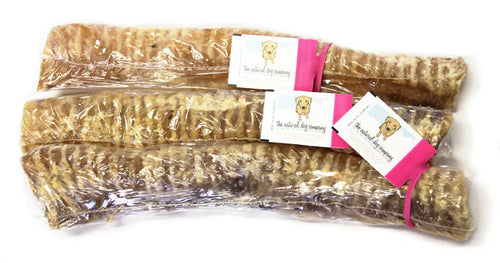 Tuesday's Natural Dog Company Beef Trachea (Bulk) Dog Treats