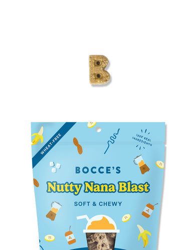 Bocce's Bakery Nutty Nana Blast Shake Soft & Chewy Dog Treats